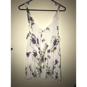 Urban outfitters floral high low tank top